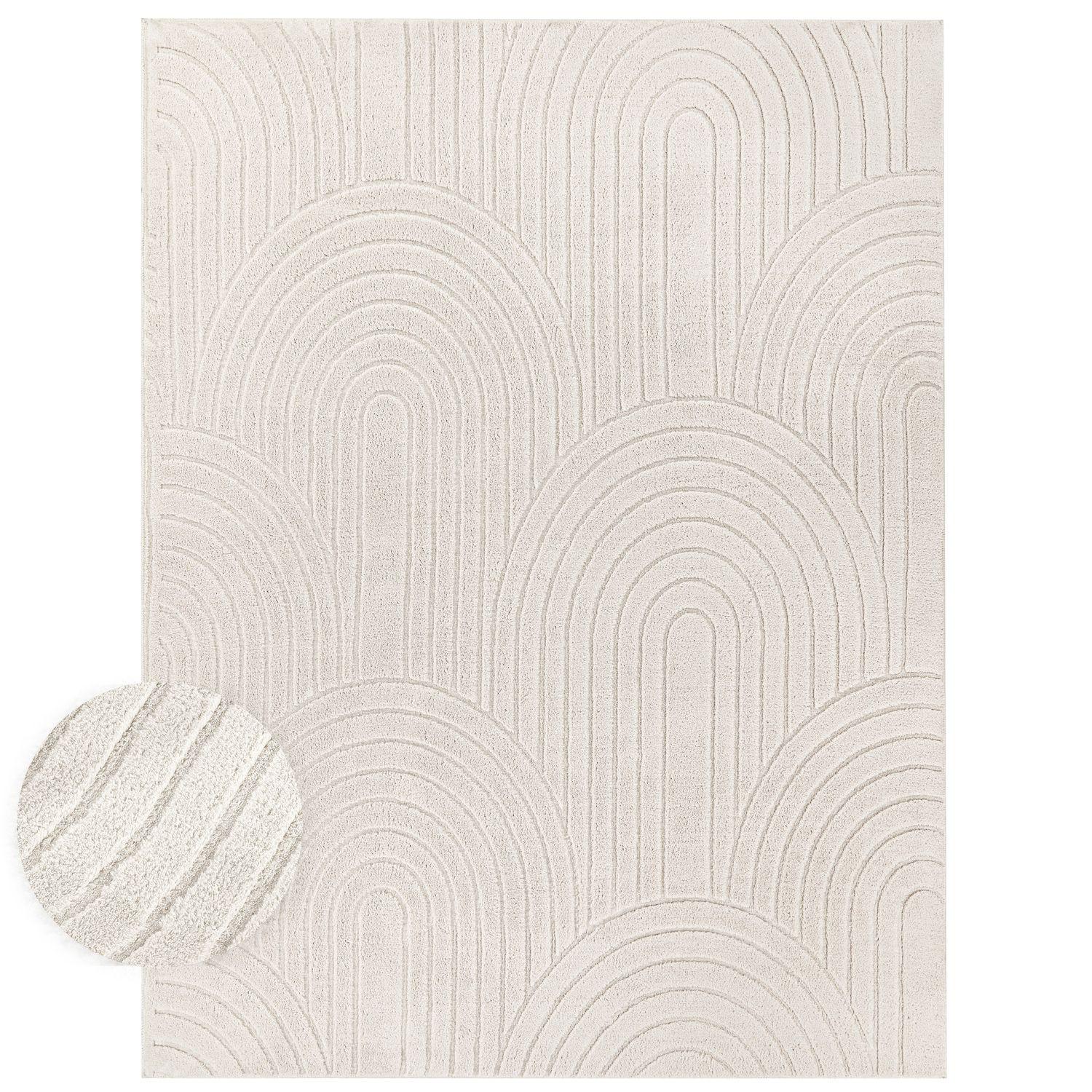 HOCHFLORTEPPICH Creme 160 x 220 cm - Creme, Kunststoff (160/220cm) - TT Home