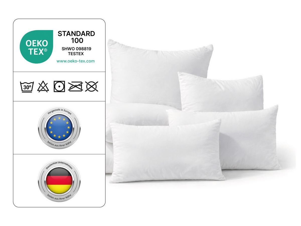 DAUNENKISSEN PublikSoft 40/60 cm - Weiß, Naturmaterialien/Textil (40/60cm) - beties Heimtextil