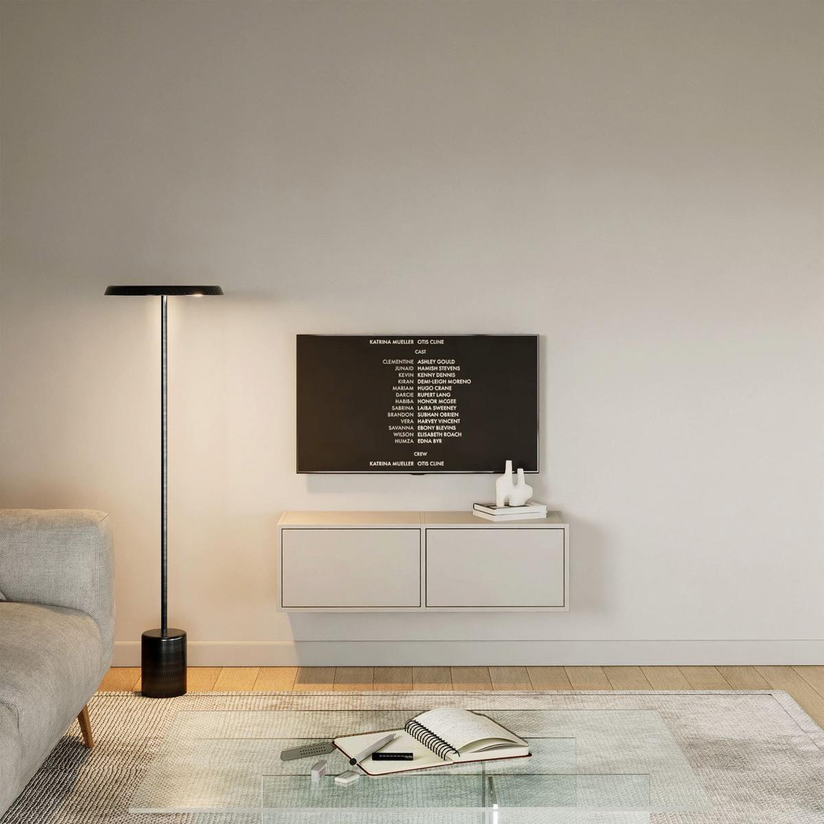 TV-LOWBOARD hängend, 2 Klappen, Kaschmir, 100 cm - Kaschmir, Holzwerkstoff (100.6/30/30cm) - Selsey