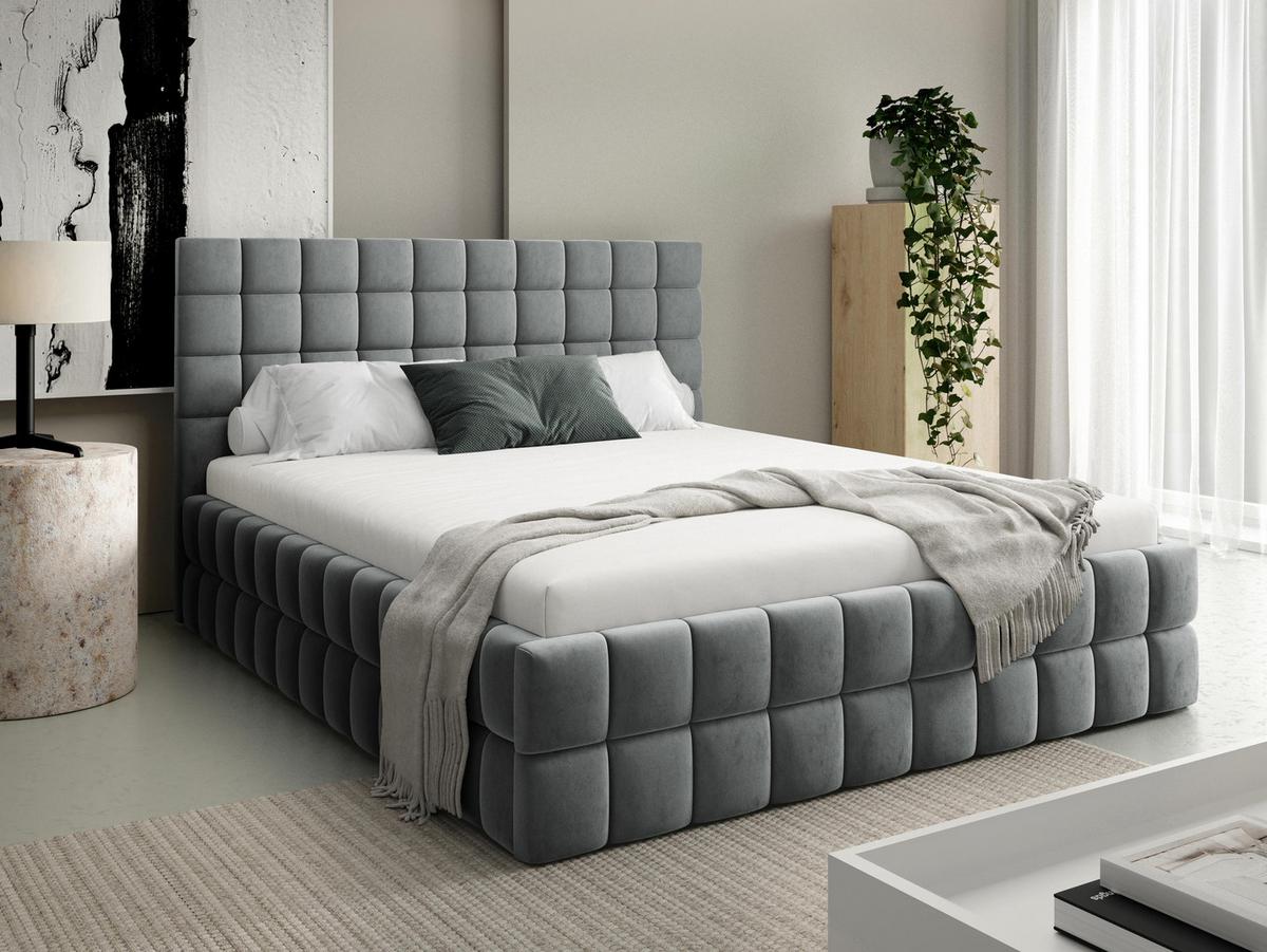POLSTERBETT Ardea - Grau, Holz/Textil (180/200cm) - MIRJAN24