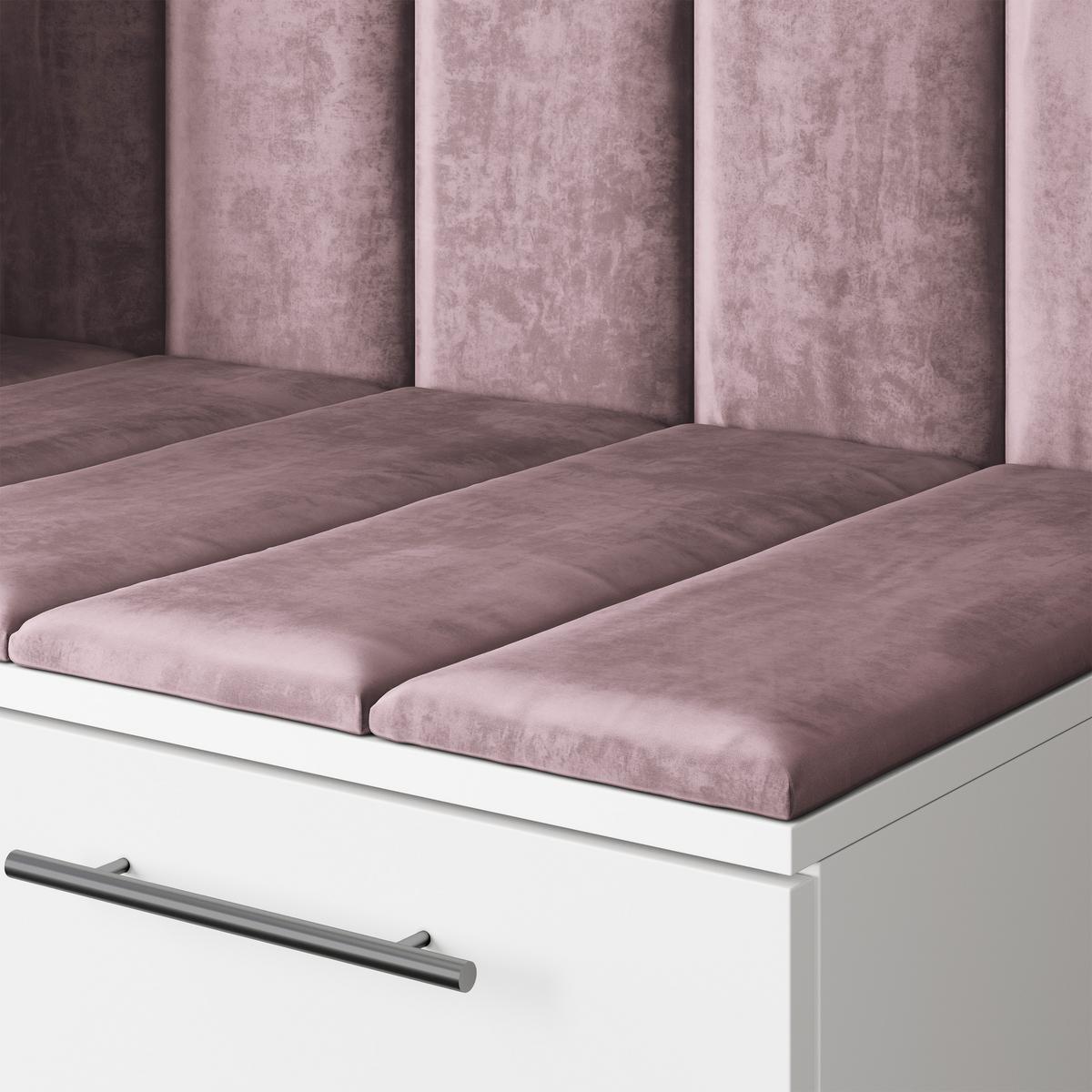 GARDEROBENSCHRANK REMA 120/240/60 cm Modern Garderobe-Set Eiche Lefkas - Eichefarben/Lila, Holzwerkstoff (120/240/60cm) - MASSENO