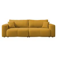 SCHLAFSOFA Furyn - Gelb/Schwarz, Holz/Kunststoff (245/82/92cm) - MIRJAN24
