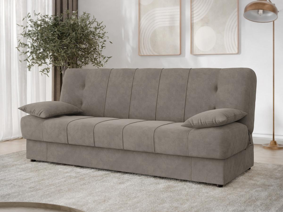 SCHLAFSOFA Sonia - Hellbraun/Schwarz, Holz/Kunststoff (194/88/90cm) - MIRJAN24