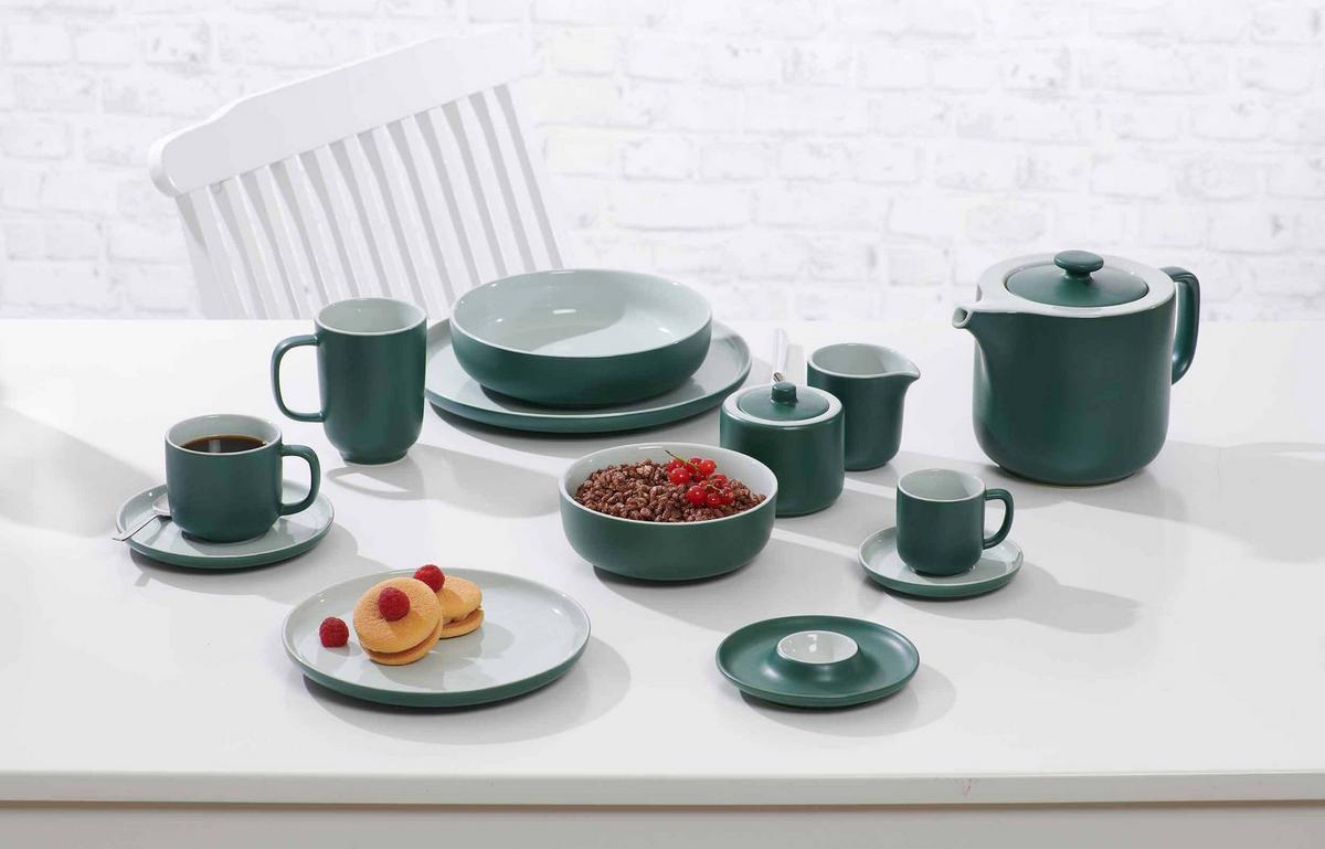EIERTELLER Jasper grün ø 12 cm 6er Set - Grün, Keramik (12/2.5/12cm) - Ritzenhoff Breker