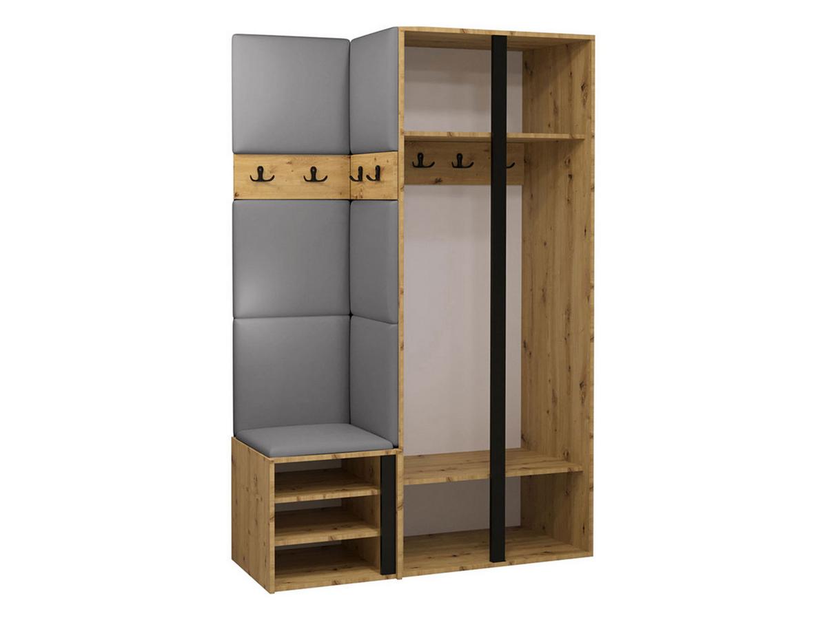 GARDEROBEN-SET Orion XXVI - Eiche Artisan/Braun, Holzwerkstoff/Kunststoff (116/186/46cm) - MIRJAN24