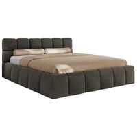 POLSTERBETT NIRA CLASSIC 200/200 - Dunkelgrau Velvet - Multipocket-Matratze - Dunkelgrau, Textil (200/200cm) - MKS