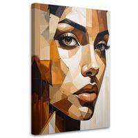 LEINWANDBILD Menschen & Charaktere 20x30cm - Beige, Textil (20/30cm) - Feeby