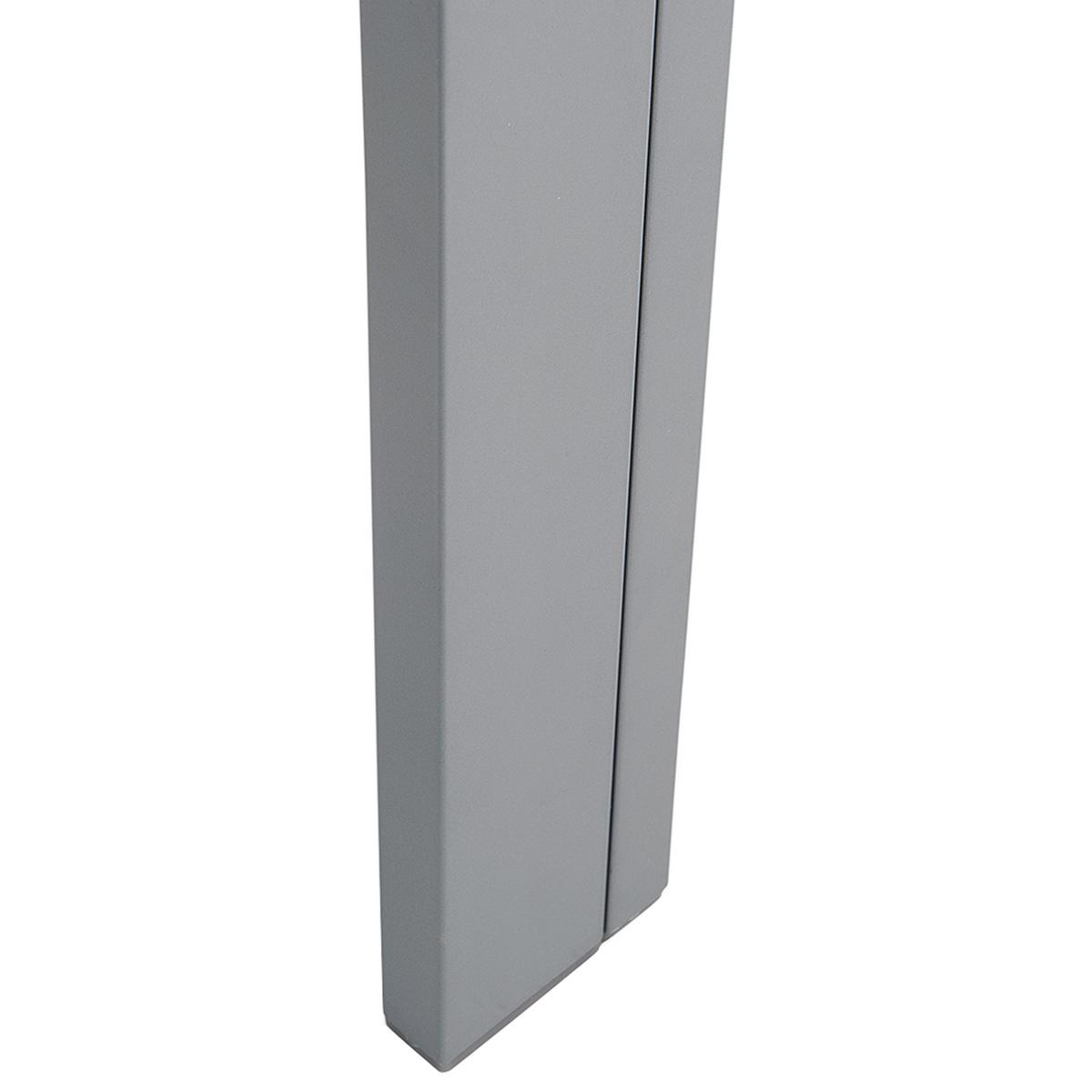 GARTENTISCH Glas schwarz 160/90 cm Catania - Schwarz, Metall (160/91/71cm) - Beliani