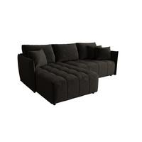 ECKSOFA Treviso - Dunkelgrau, Holzwerkstoff/Textil (245/185cm) - Fun Möbel