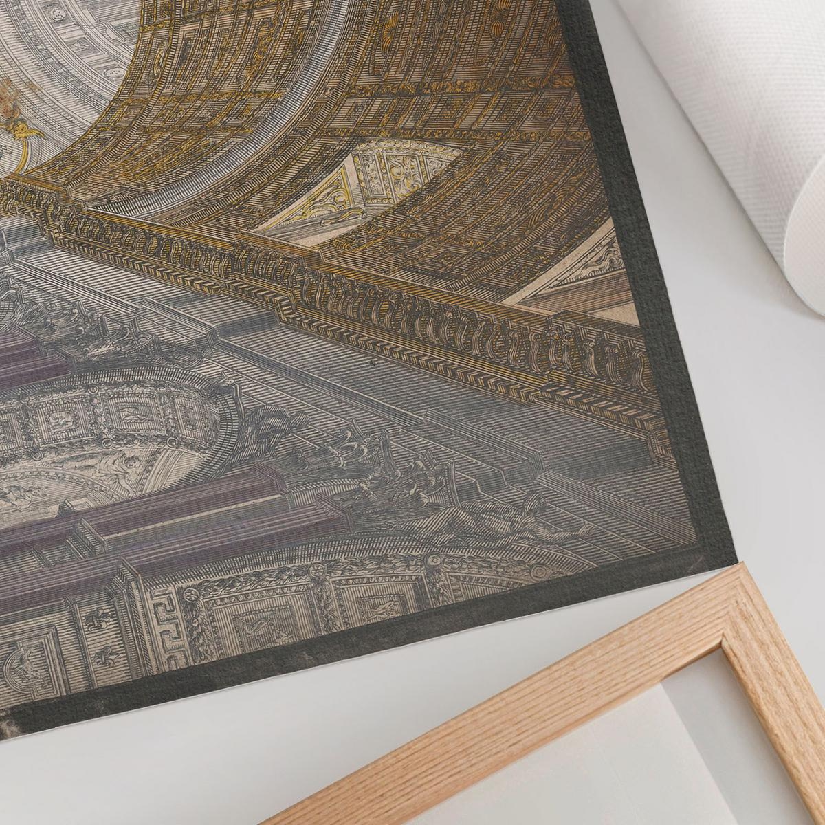 POSTER - 59x42 cm (A2) - Giovanni Battista Piranesi - Innenteil der Basilika - Grau, Textil (59.4/42/0.1cm) - TULUP