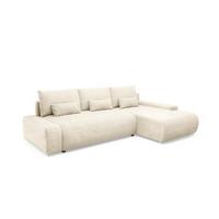 ECKSOFA Ivana 3 Sitzplätze Weiß - Weiß, Holz (265/172cm) - Petits-meubles
