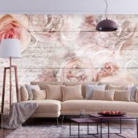 SELBSTKLEBENDE FOTOTAPETE 196/140 cm - Pink/Braun, Kunststoff/Textil (196/1cm) - KUNSTLOFT