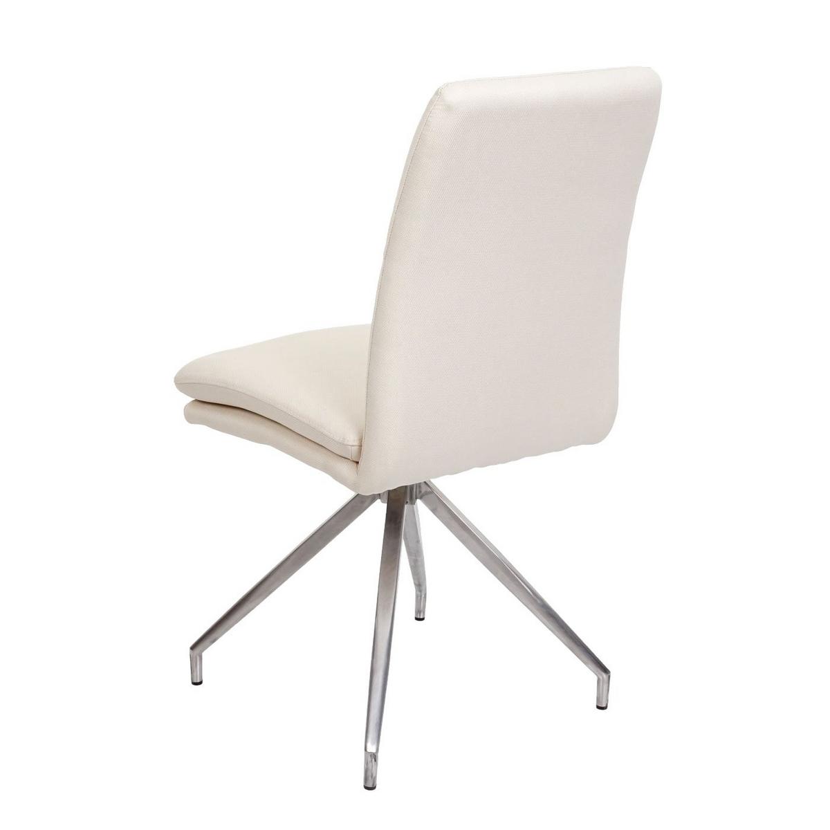 ESSZIMMERSTUHL Cremeweiß 2er-Set - Beige/Weiß, Textil (47/90/60cm) - MCW