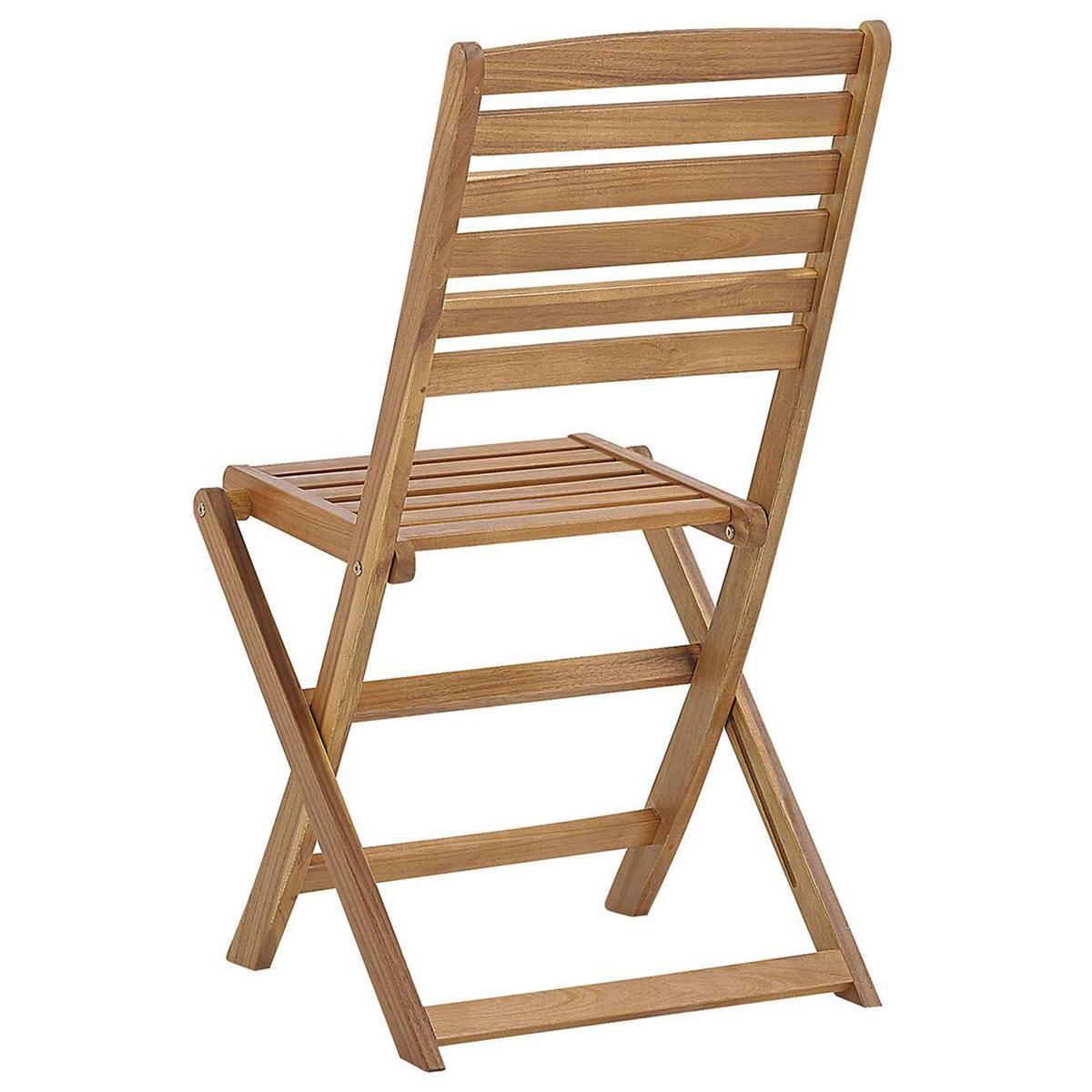 GARTENMÖBEL SET 6-Sitzer Akazienholz hellbraun Tolve - Hellbraun, Holz - Beliani