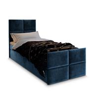 BOXBETT ARIEL 90 90x200 cm mit Matratze und Topper - Blau - Blau, Holz (90/200cm) - MASSENO