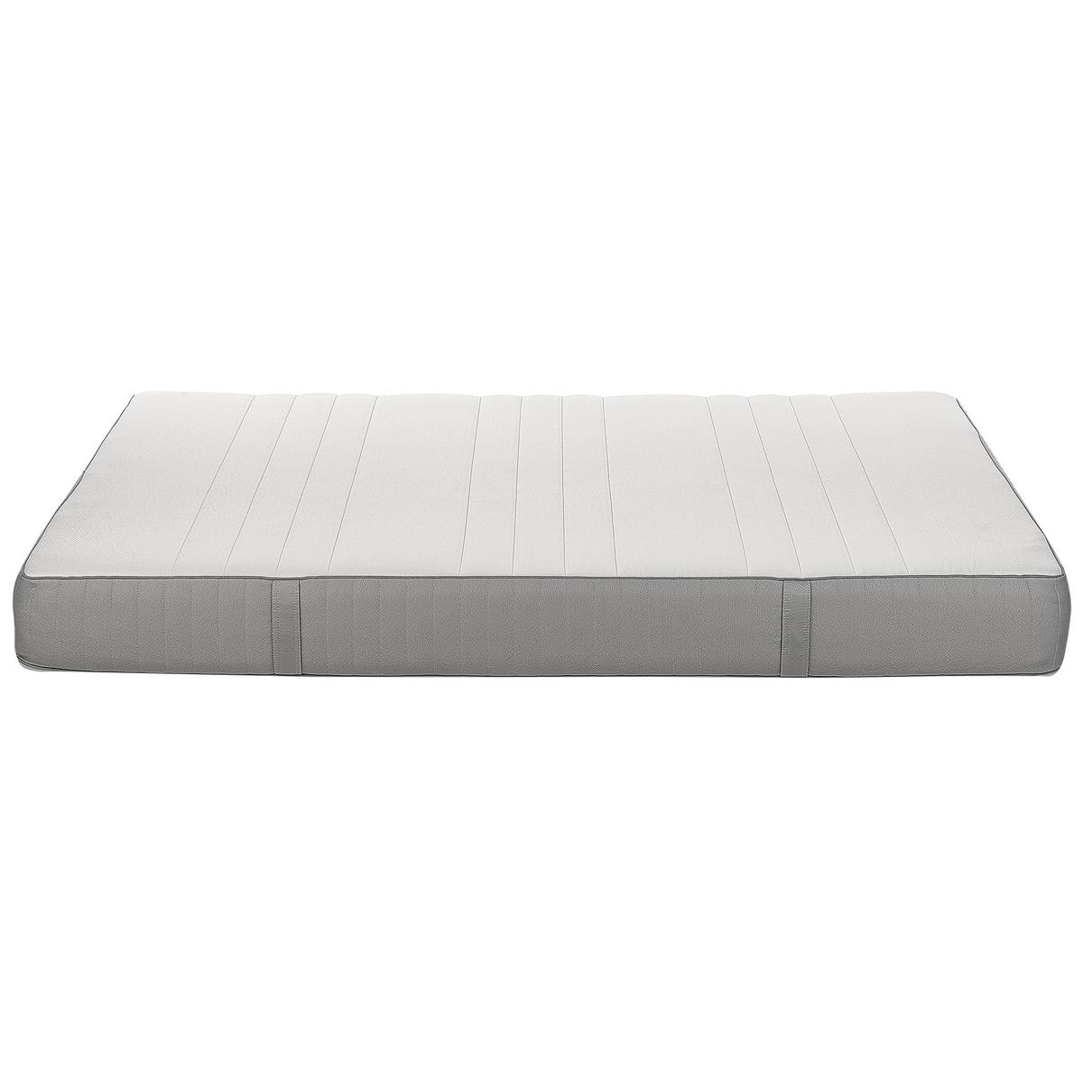 MEMORY-SCHAUMMATRATZE H2/3 Mittel 180/200 cm Whisper - Weiß, Textil (180/200cm) - Beliani