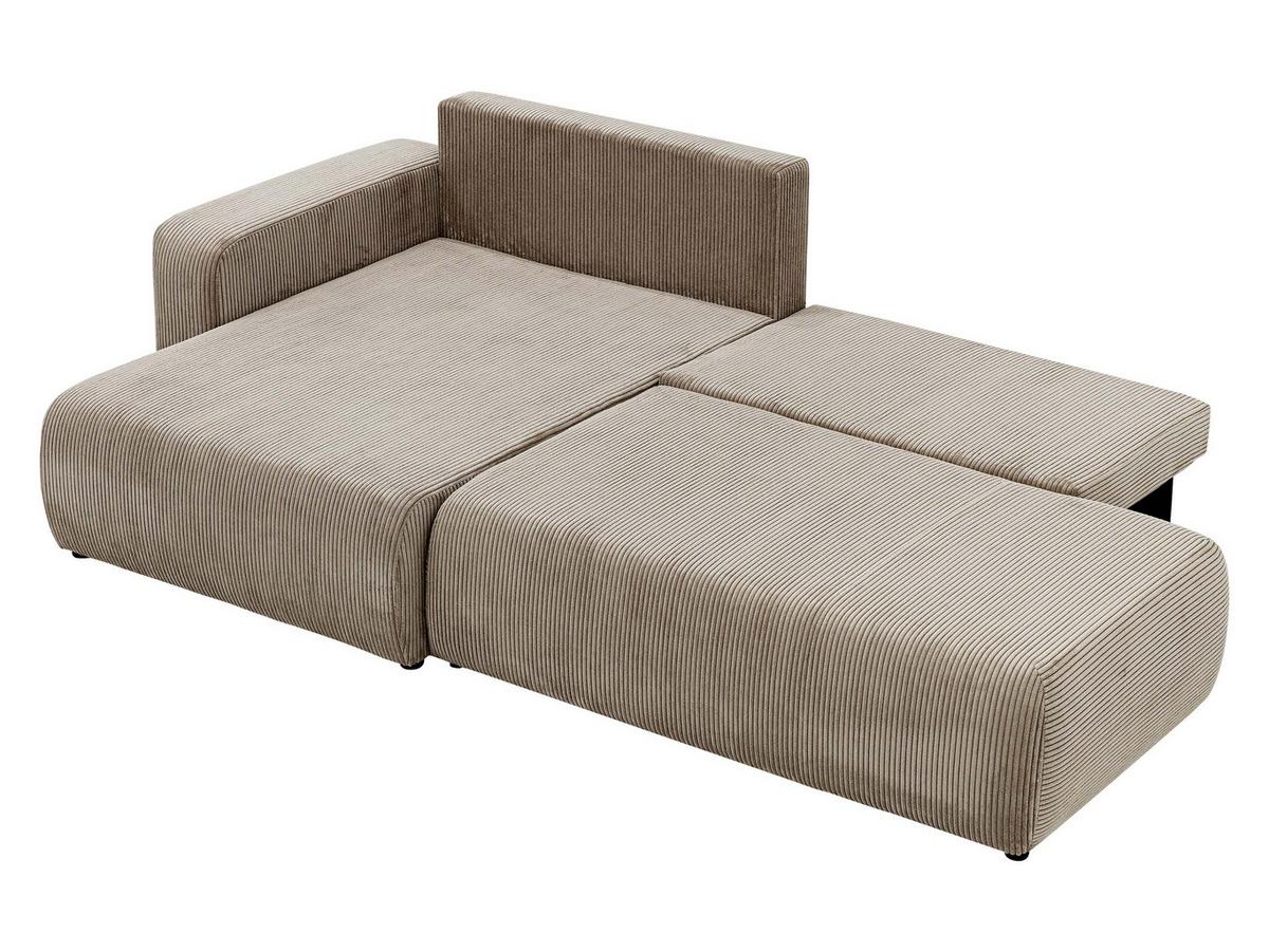 ECKSOFA Piano O Cord - Beige/Schwarz, Holz/Kunststoff (262/145cm) - MIRJAN24