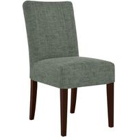 STUHL FREYA mit wengefarbenen Holzbeinen, Polsterstuhl, Dunkelgrün - Wengefarben/Dunkelgrün, Holz (47/94/42cm) - Beautysofa