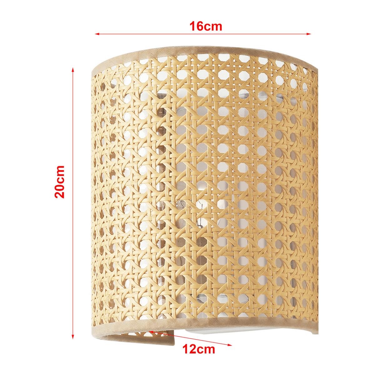 WANDLEUCHTE Ascot - Beige, Kunststoff/Metall (16/20/12cm) - lux.pro