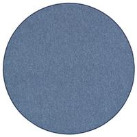 FEINSCHLINGEN VELOUR TEPPICH STRONG RUND - Dunkelblau, Textil (200/200cm) - Snapstyle