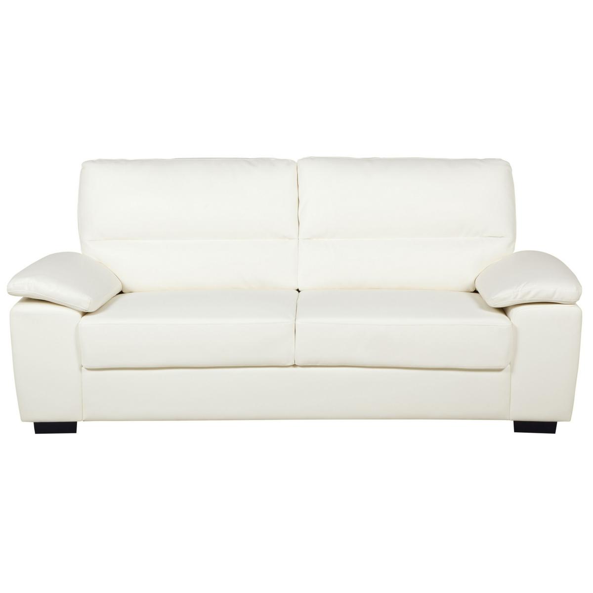 SOFA-SET 5-sitzer Kunstleder Beige Vogar - Beige, Kunststoff (195/90/74cm) - Beliani