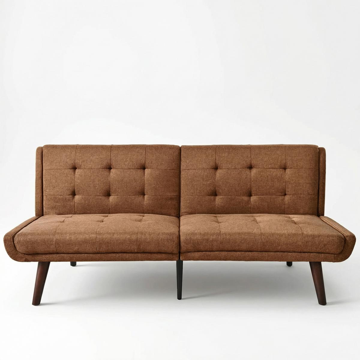 SCHLAFSOFA 157 cm breit mit Bettfunktion - Braun, Textil (157/70/51cm) - Urban Meuble