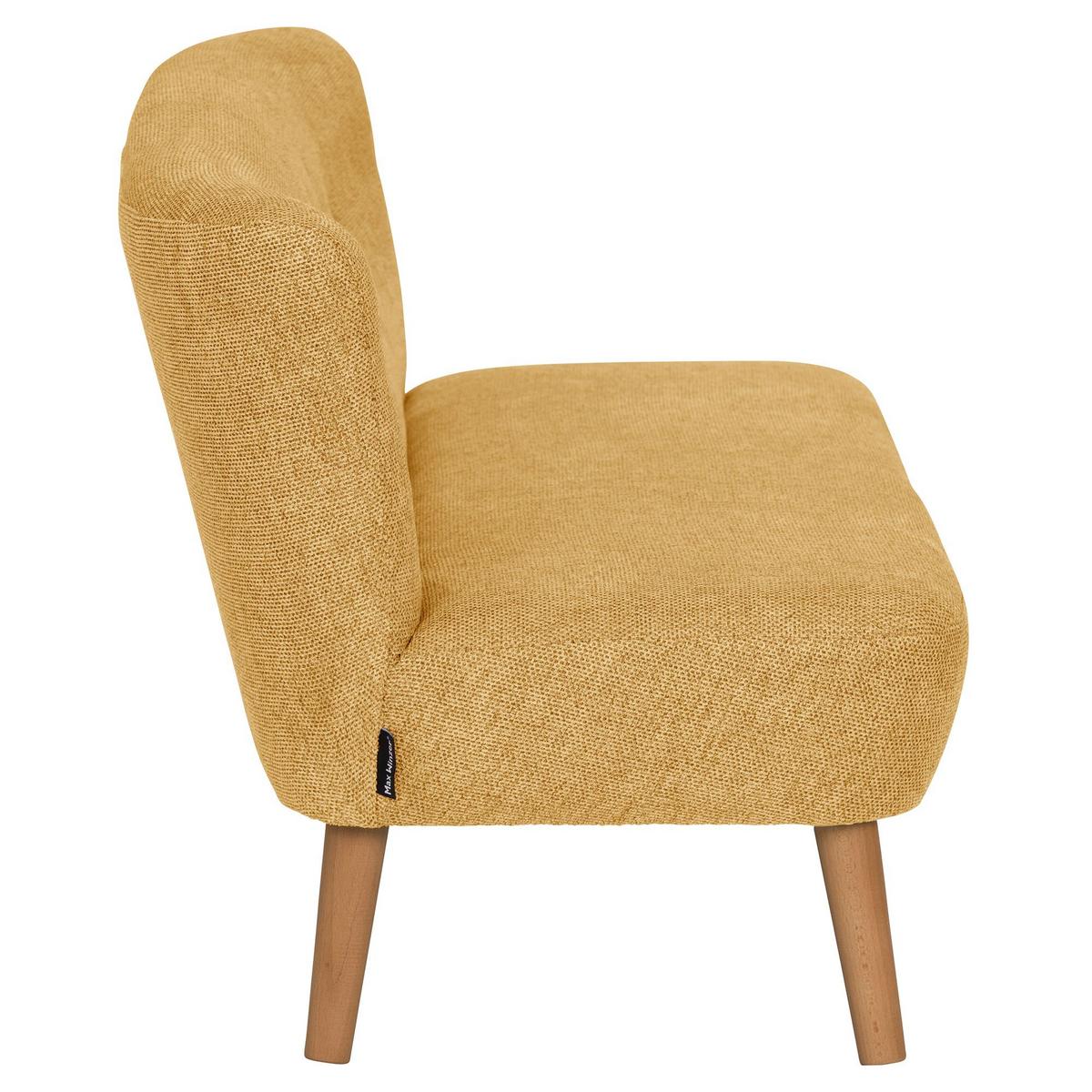 KINDERSOFA 2-Sitzer Katya Flachgewebe gelb - Gelb, Kunststoff (97/54/50cm) - 58aufmkessel