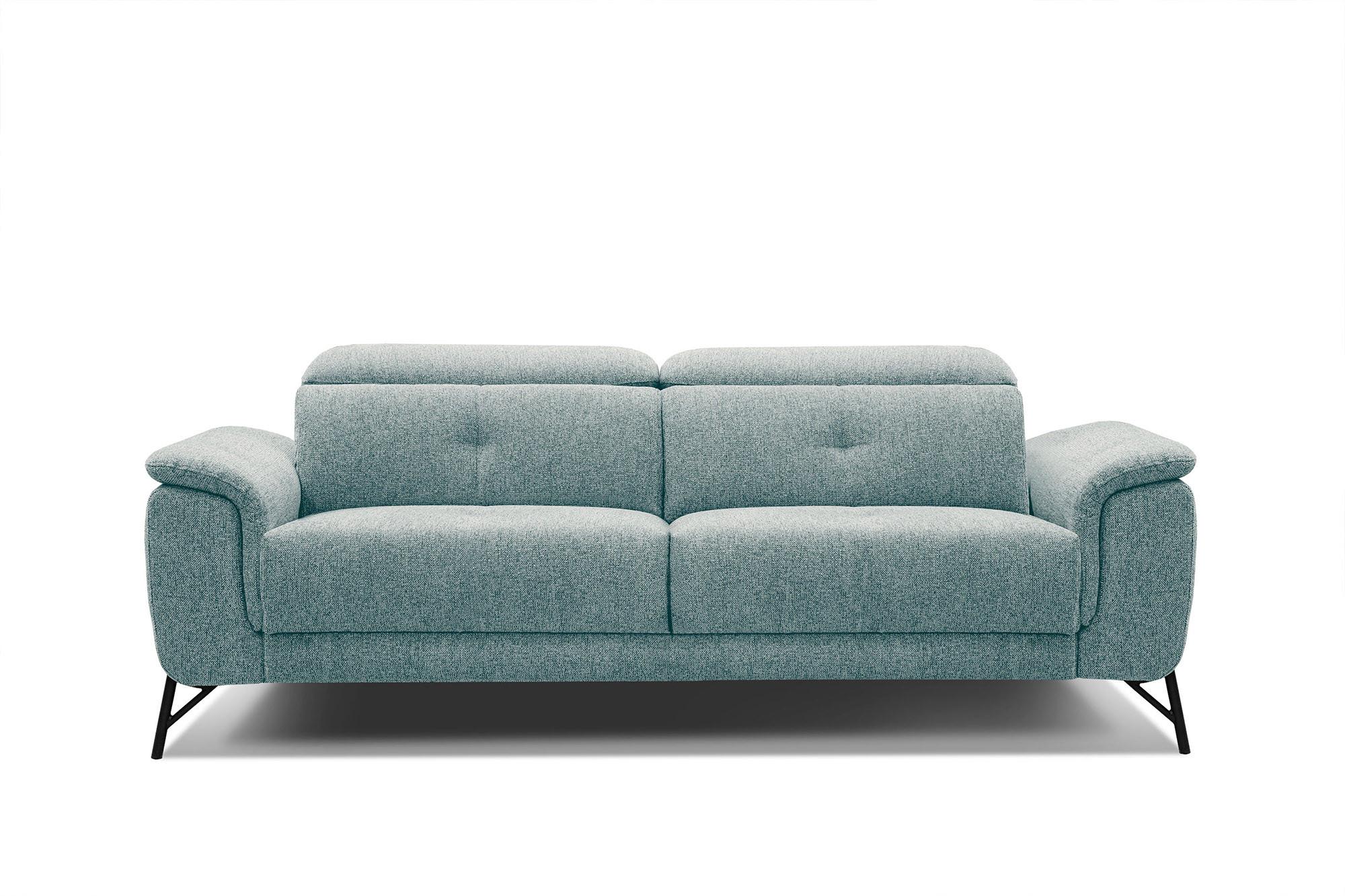 SOFA AVENA 3-Sitzer, mintgrün - Mintgrün, Holzwerkstoff/Textil (204/80/108cm) - Wozimo
