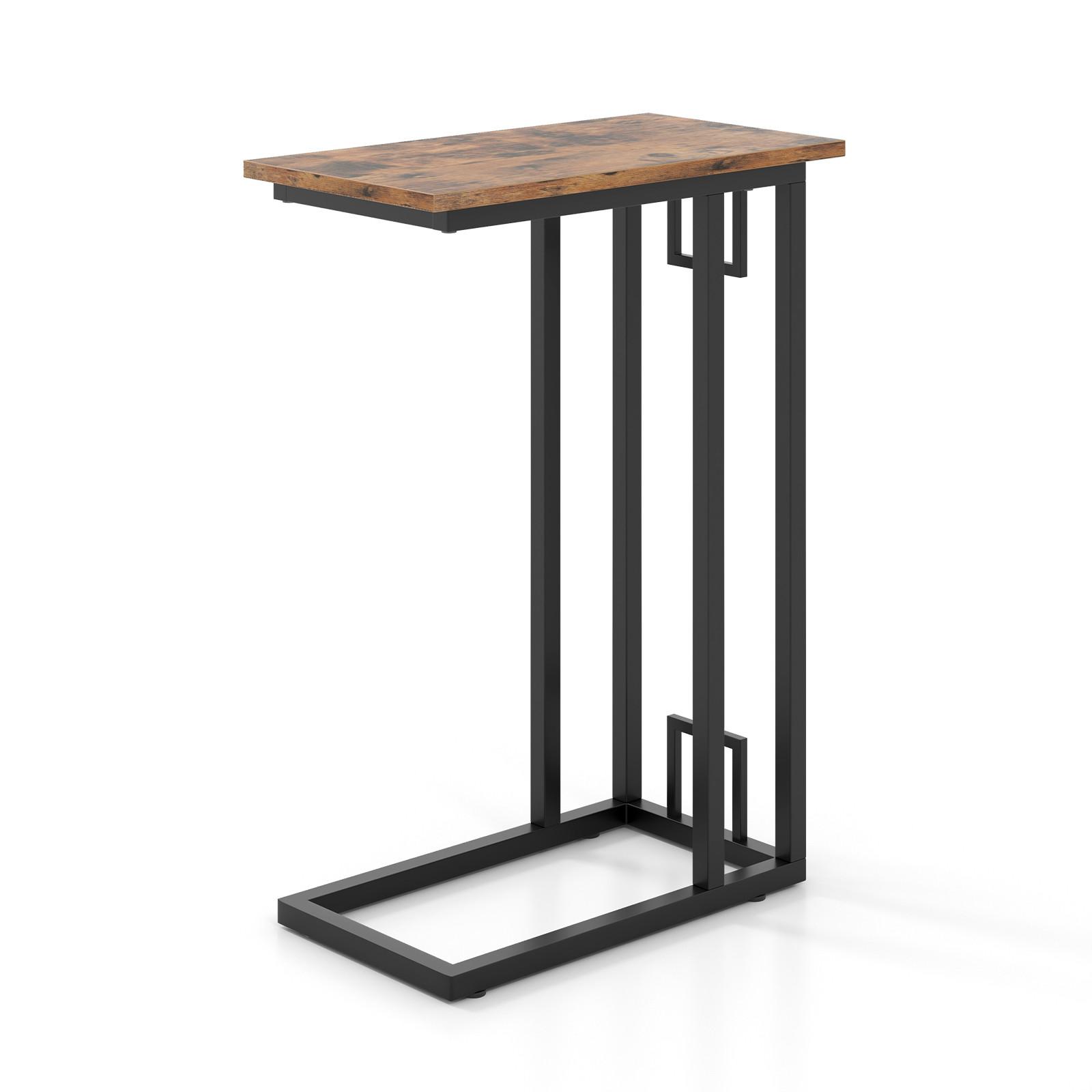 BEISTELLTISCH 66cm Braun - Braun, Holz (26/48/66cm) - COSTWAY