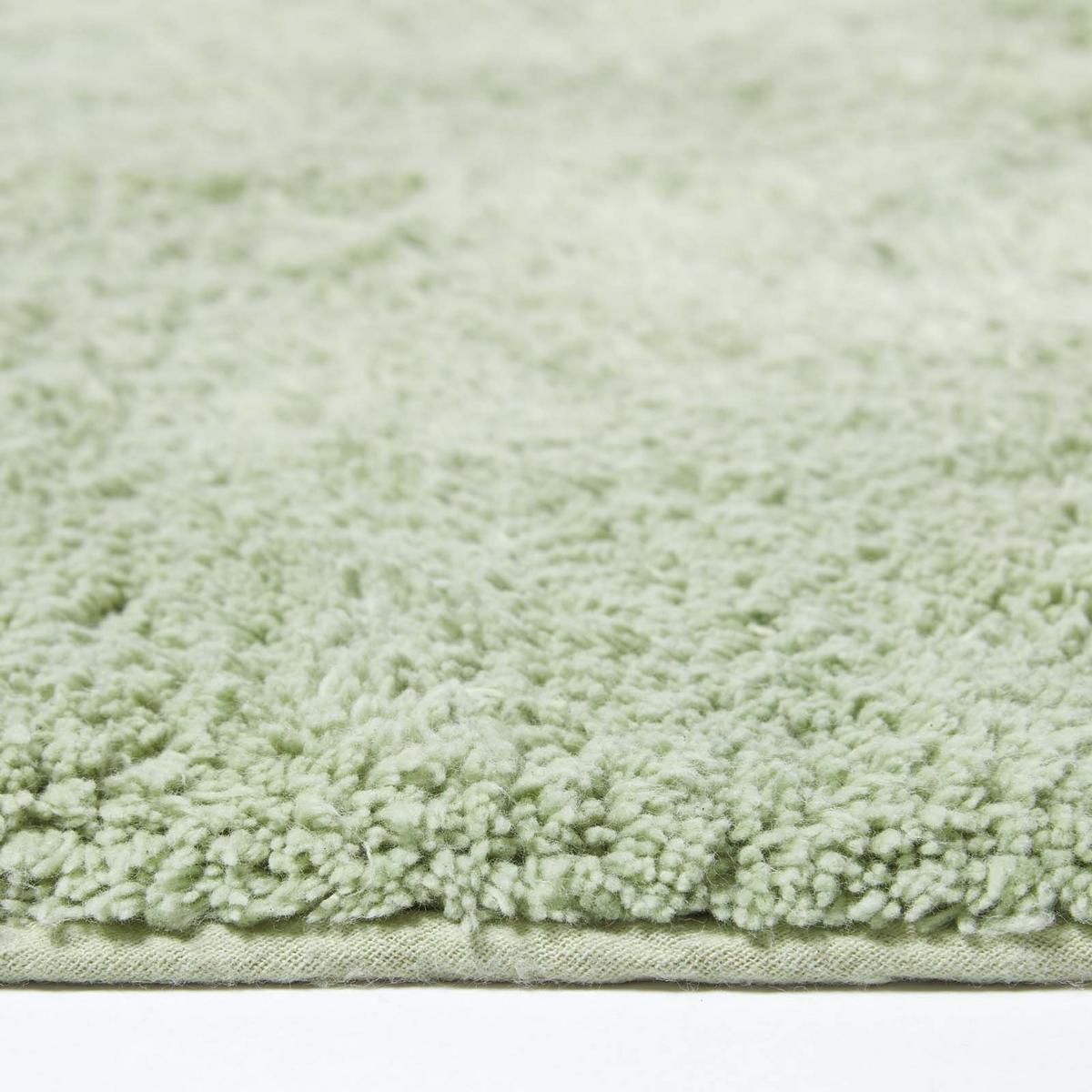 BADEMATTE Spa Supreme 50/80 cm, Baumwolle - Salbeigrün, Textil (50/80cm) - Homescapes