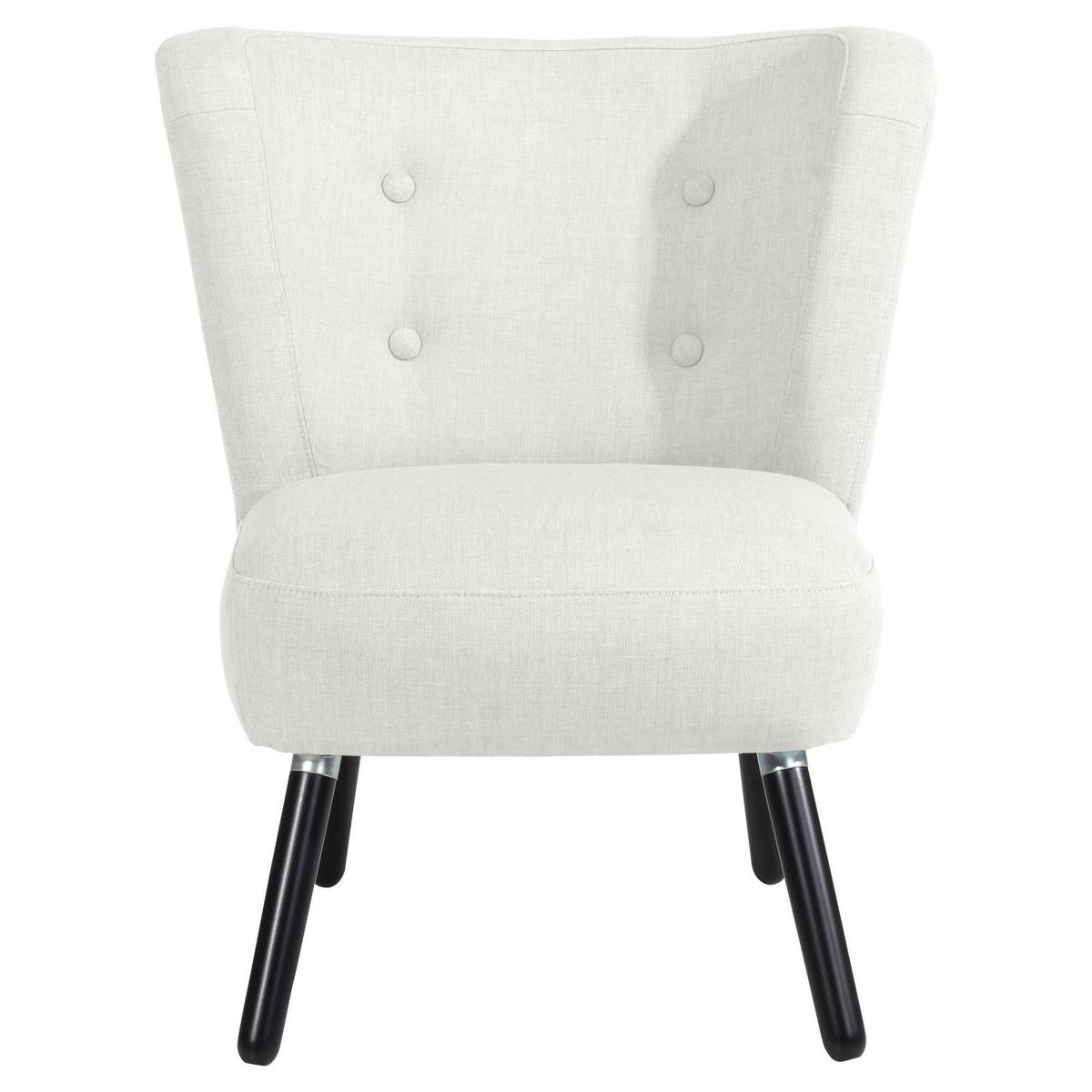 SESSEL Kassi Bezug Flachgewebe Buche schwarz / weiß - Weiß, Kunststoff (69/80/68cm) - 58aufmkessel