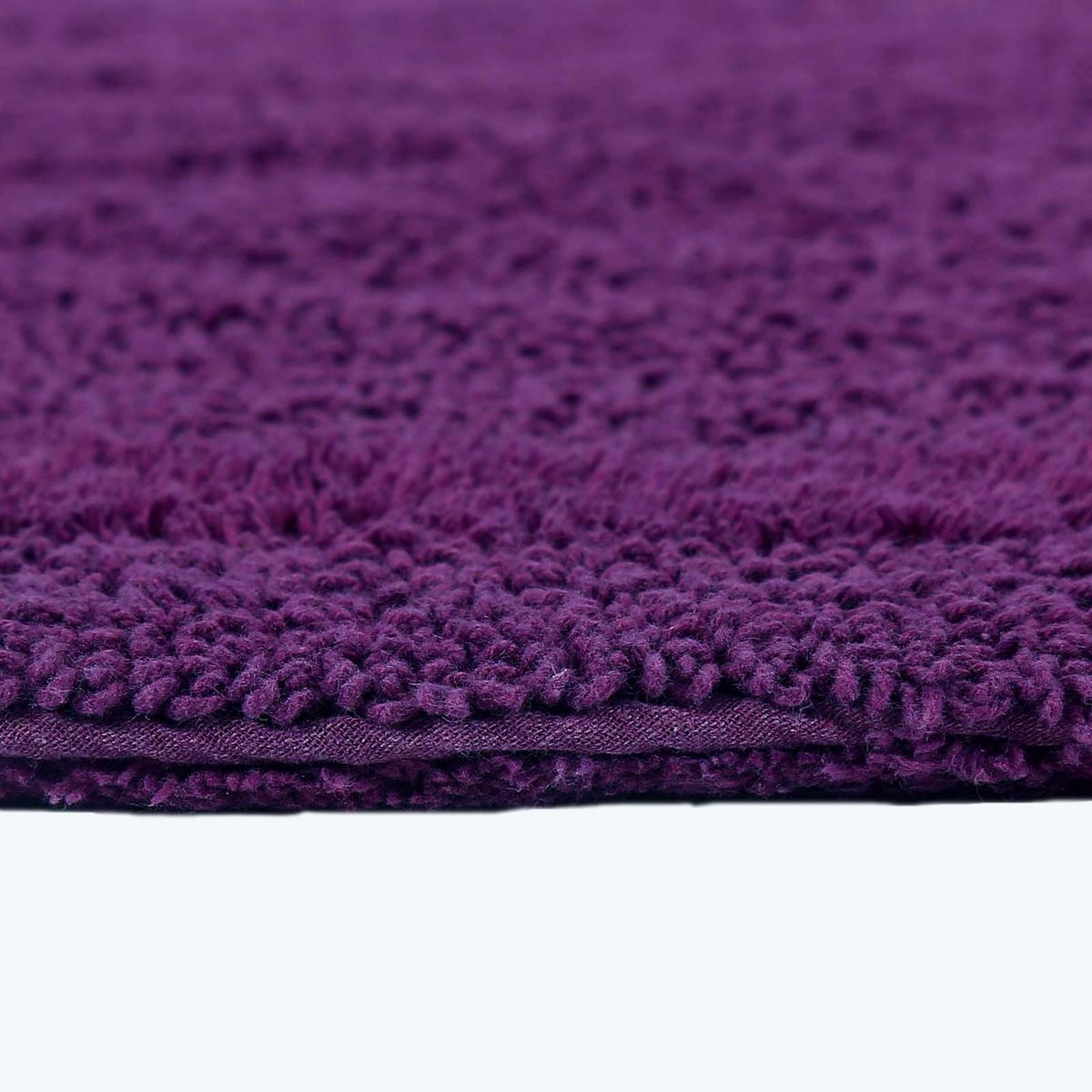 BADEMATTE 40/100 cm, 100% Baumwolle, wendbar - Lila, Textil (40/100cm) - Homescapes