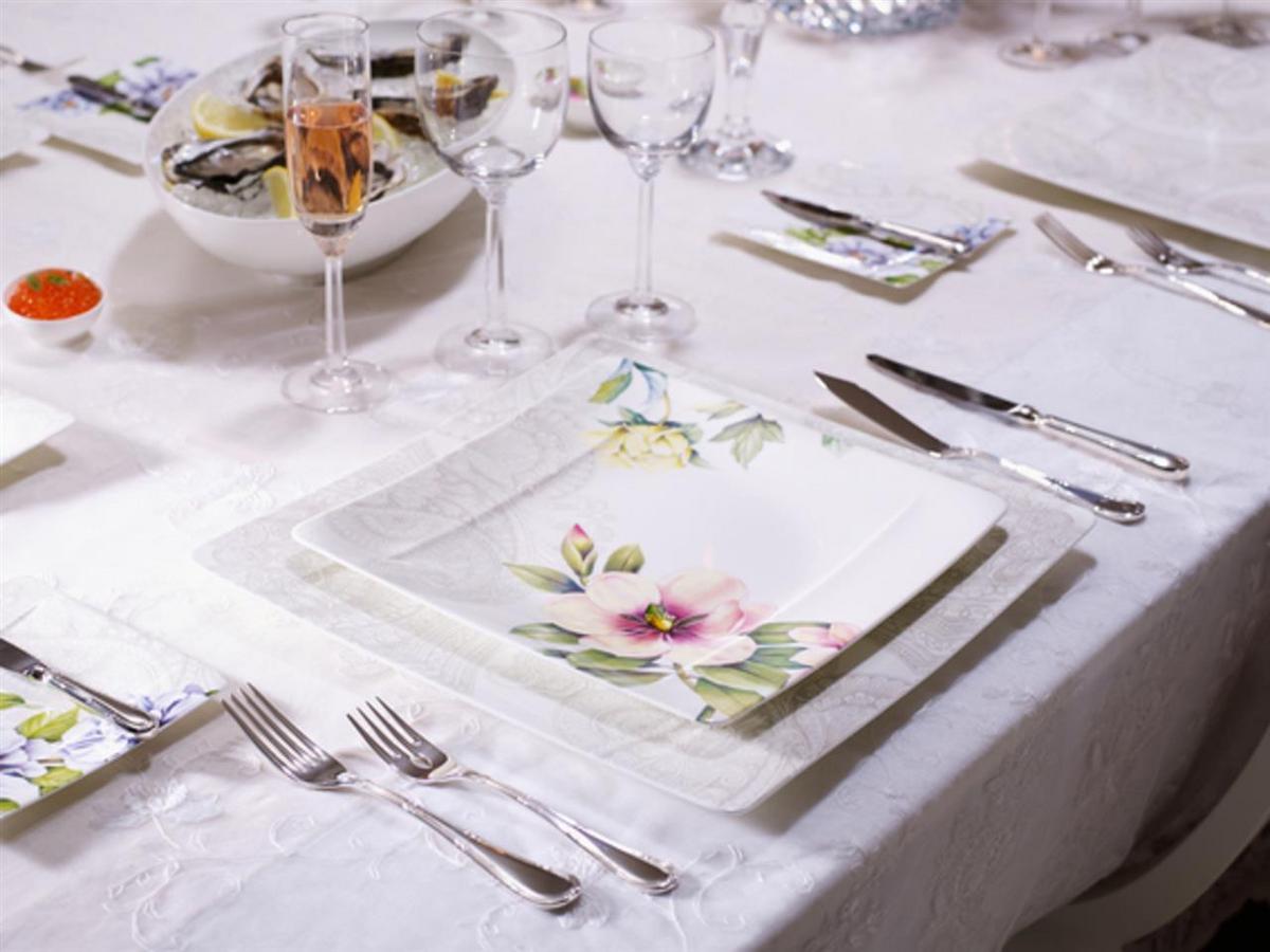 FISCHBESTECK Kreuzband Septfontaines silber 12-tlg. - Silberfarben, Metall - Villeroy & Boch