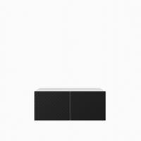 LOWBOARD CAVA 100/41/40 cm, Hängender TV-Schrank Weiß / Schwarz - Schwarz/Weiß, Holzwerkstoff (100/41/40cm) - MASSENO