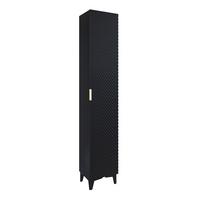HÄNGESÄULE Cléa Schwarz - Schwarz, Holzwerkstoff (34.6/186/34.7cm) - Petits-meubles