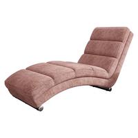 RELAXLIEGE Holiday Premium - Chromfarben/Rosa, Holz/Textil (62/84/180cm) - MIRJAN24