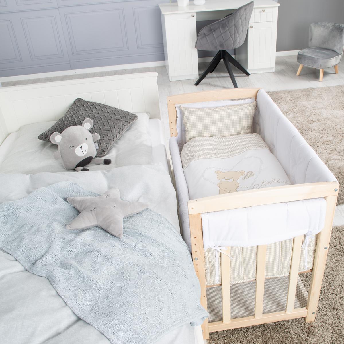 BEISTELLBETT Liebhabär 4in1 Set 90 x 45 cm - Naturfarben, Holzwerkstoff (45/90cm) - Roba