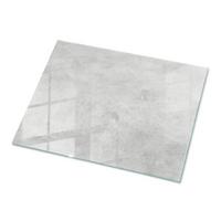 TISCHPLATTE 80x60 cm Betonstruktur mit Kratzern - Hellgrau, Glas (0.4/80/60cm) - TULUP