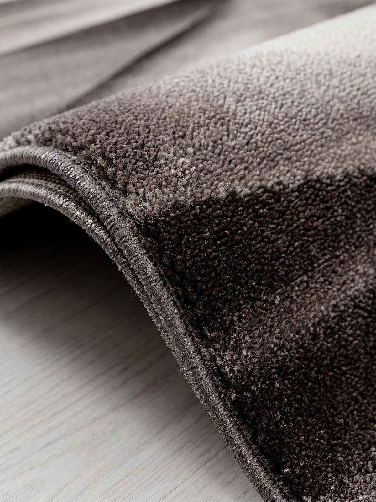 KURZFLORTEPPICH ASPEN, abstrakt, Braun, 80 x 150 cm - Braun, Textil (80/150cm) - KADIMA DESIGN