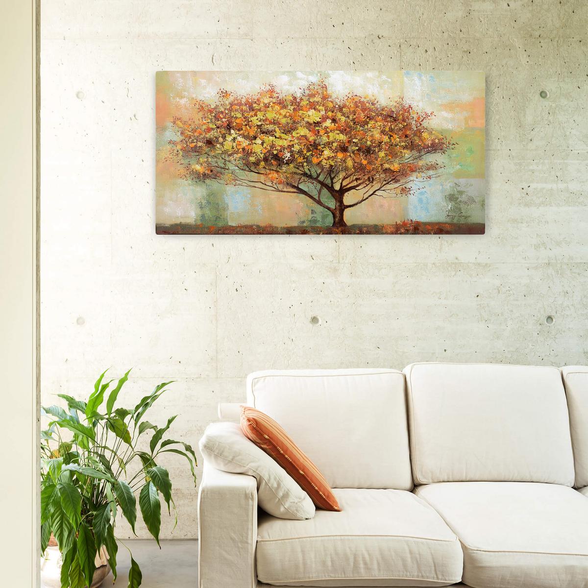 ÖLGEMÄLDE 120/60 cm - Braun, Holz/Textil (120/60cm) - KUNSTLOFT