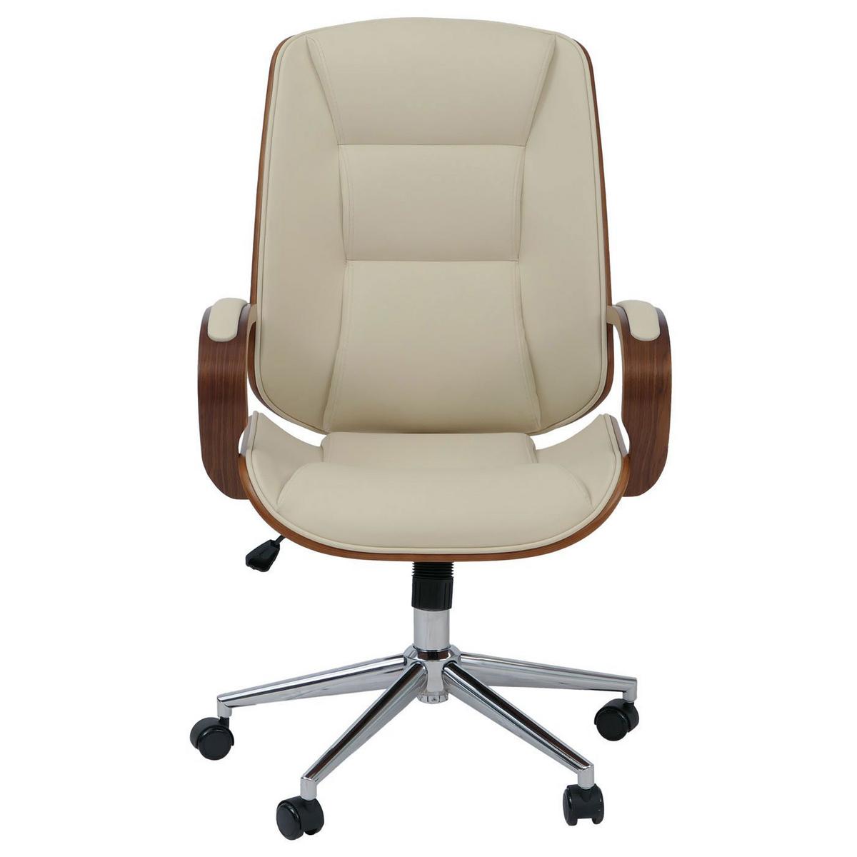 BÜROSTUHL Cremeweiß - Weiß, Textil (61/110/74cm) - MCW