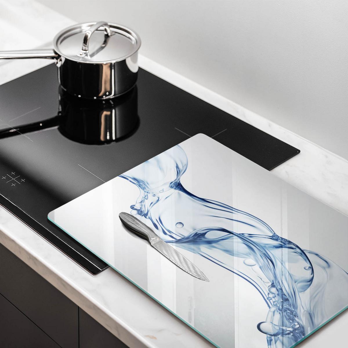 GLASPLATTE 40x52 cm Reines Wasser - Pastellgrün, Glas (40/52cm) - Wallfluent