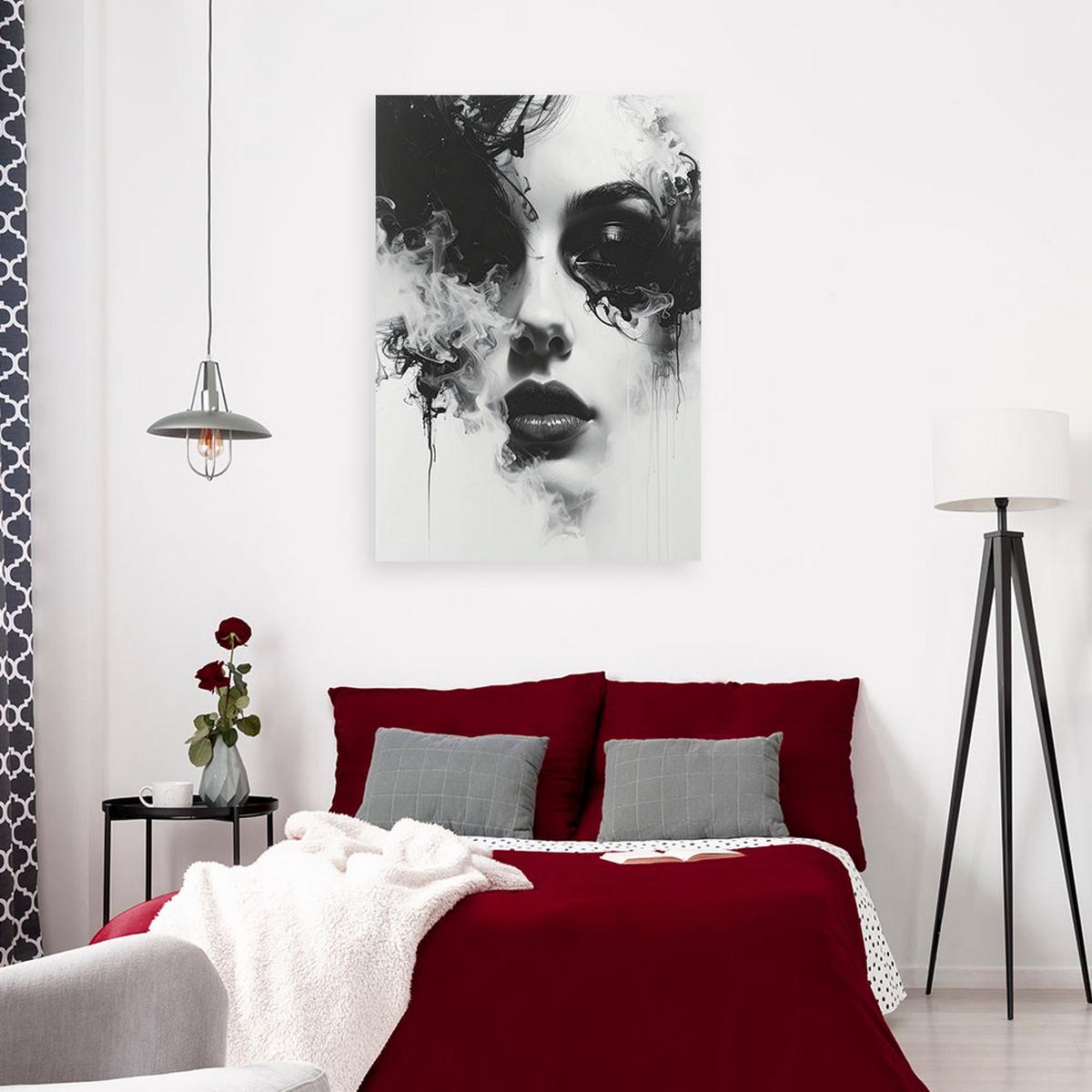 LEINWANDBILD Menschen & Charaktere 30x45cm - Schwarz, Textil (30/45cm) - Feeby