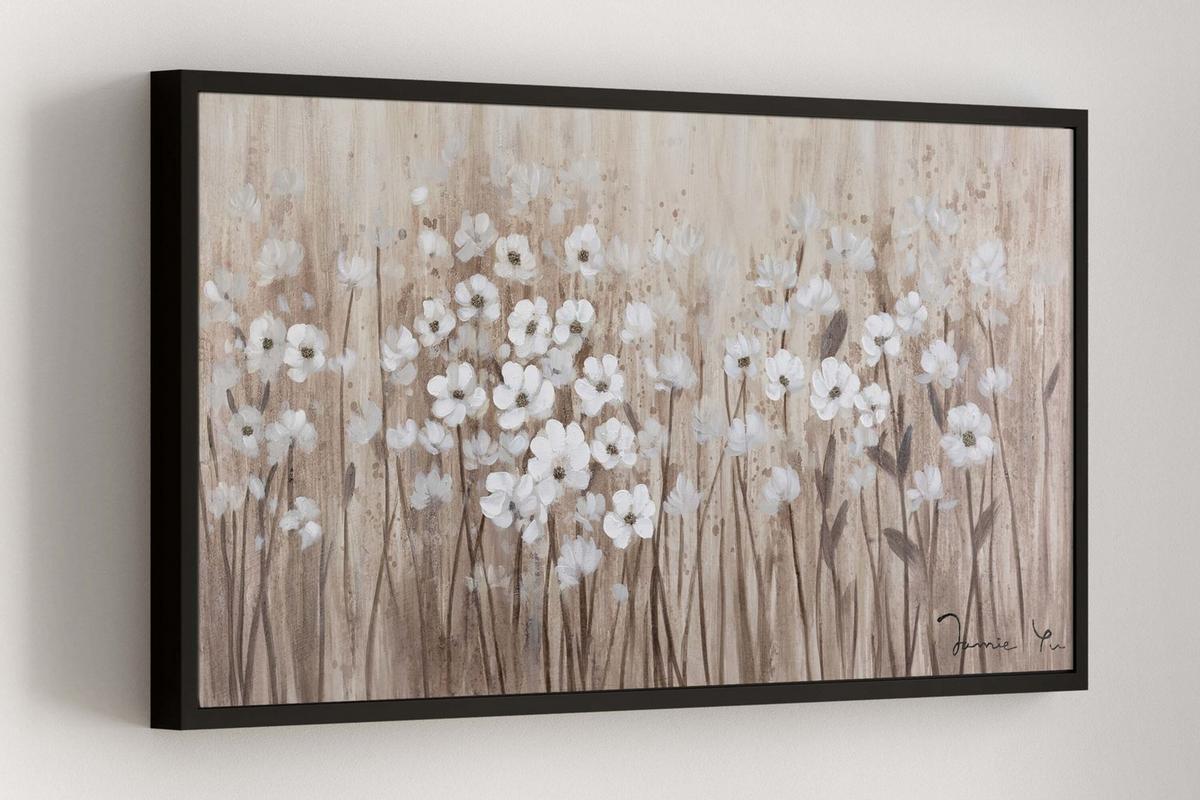 ACRYLBILD HANDGEMALT 120/60 cm - Beige, Holz/Textil (120/60cm) - KUNSTLOFT