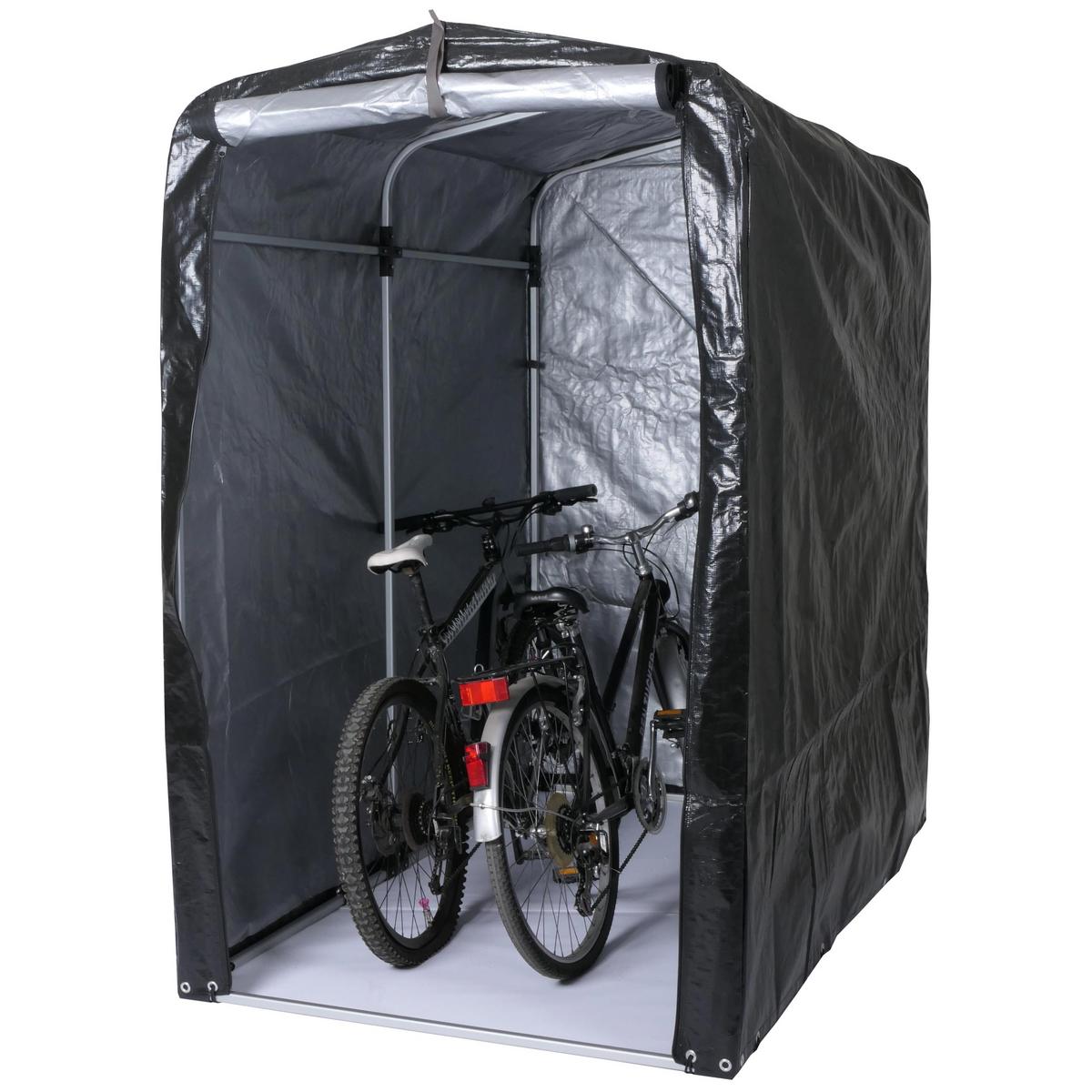 FAHRRADGARAGE Anthrazit - Anthrazit, Metall (121/201/201cm) - MCW