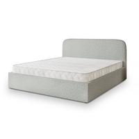 POLSTERBETT RENIVE Q 120x200 cm mit Bettkästen - Hellgrau - Hellgrau, Holz/Textil - MASSENO