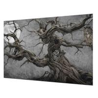 FOTOTAPETE 152x104 cm - Geheimnisvolle Eule - Grau, Textil (152/104cm) - Wallfluent