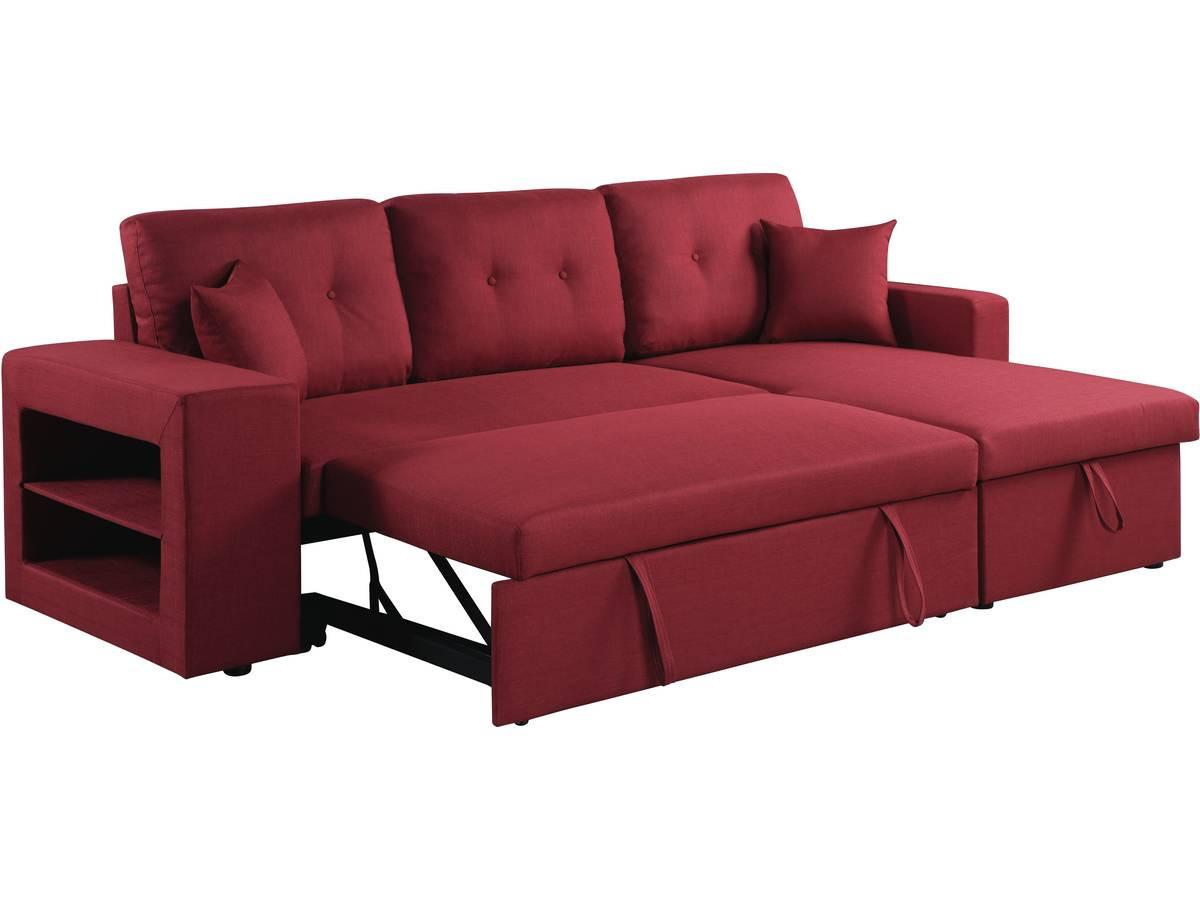 ECKSOFA axel Rot/Gelb - Rot, Textil (146/233cm) - Habitat Garten