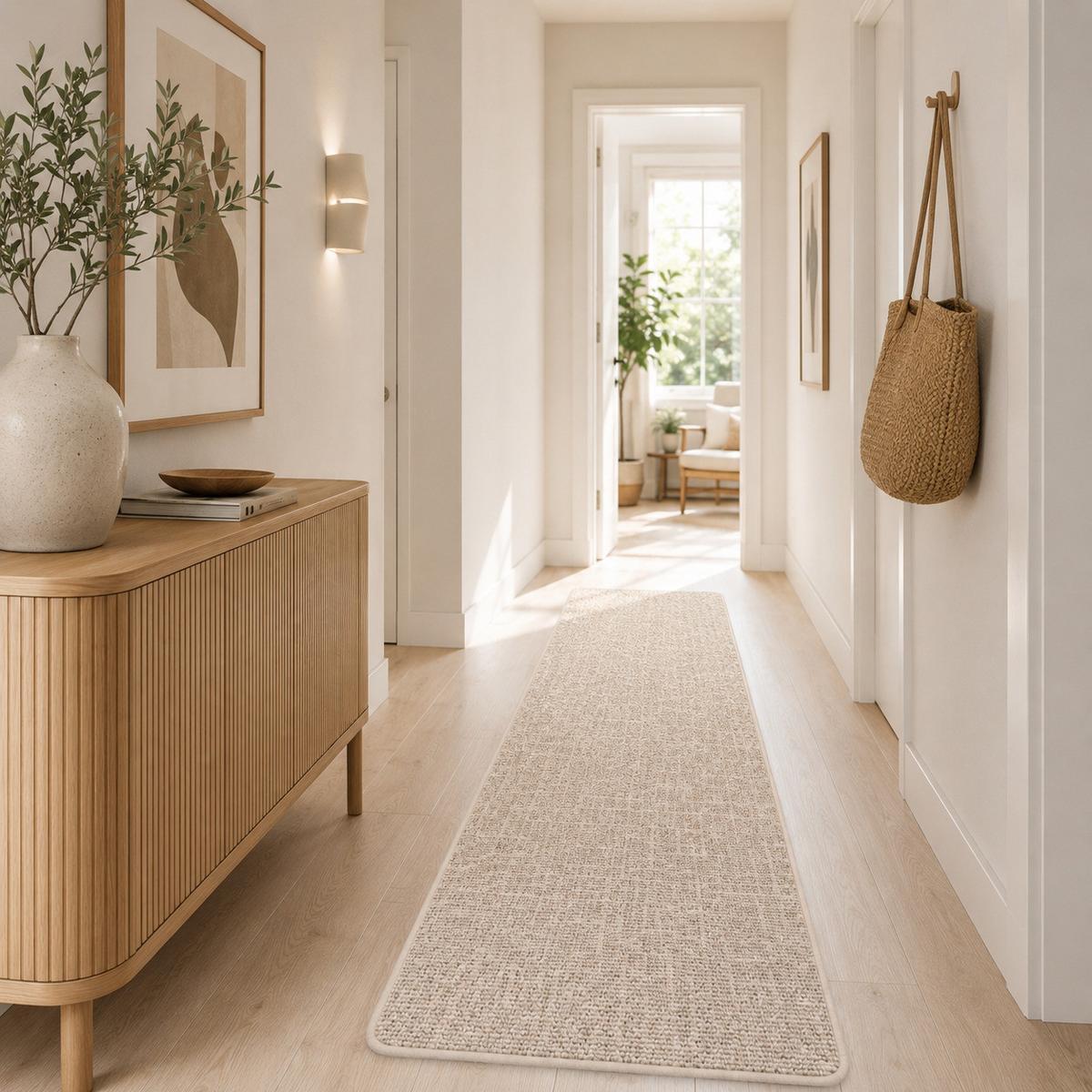 SCHLINGEN DESIGNER TEPPICH LÄUFER NIVA - Creme, Textil (80/200cm) - Snapstyle