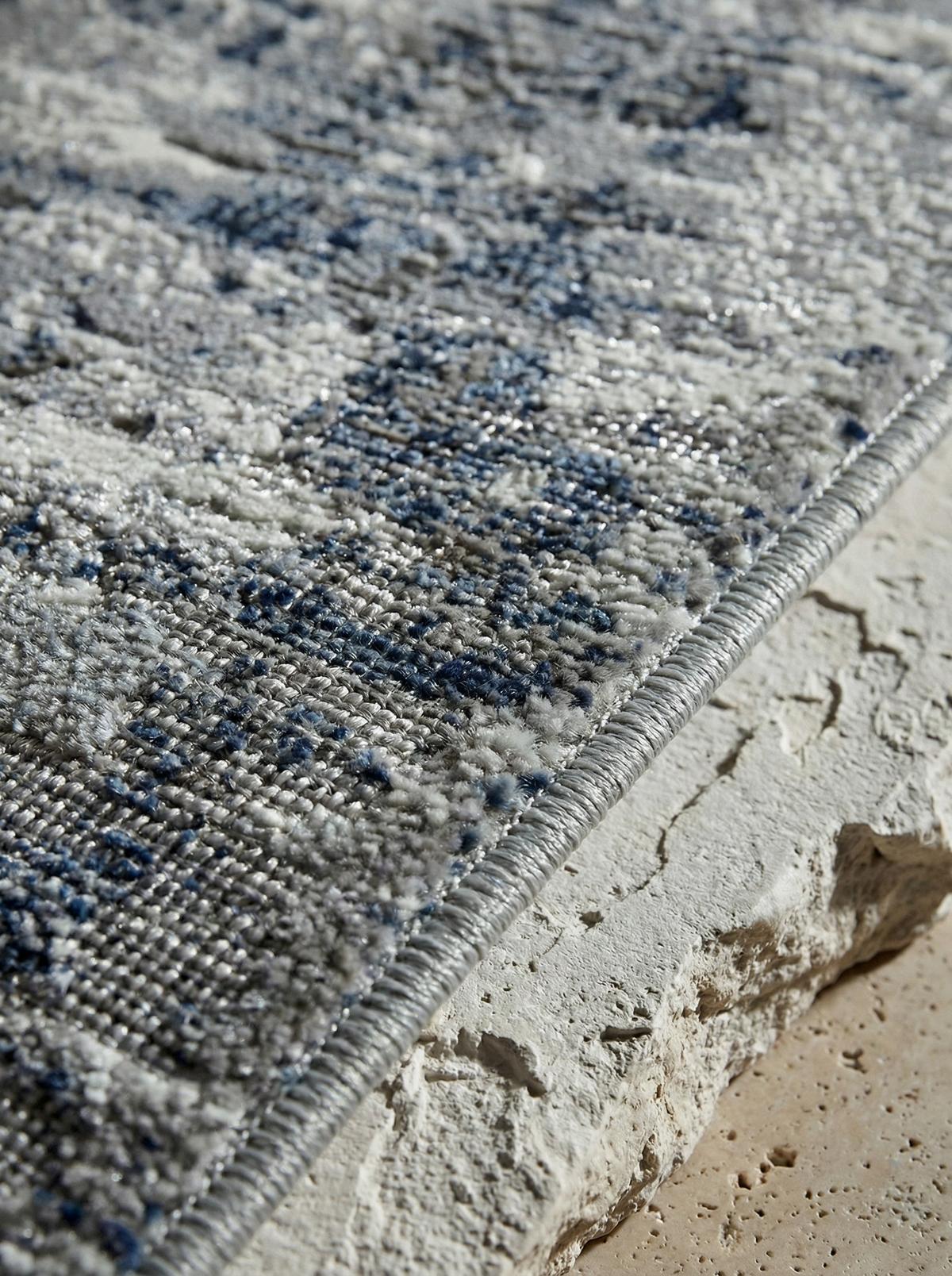 TEPPICH PARMA-Sorbolo, abstrakt, Dunkelblau, 200 x 290 cm - Dunkelblau, Textil (200/290cm) - KADIMA DESIGN